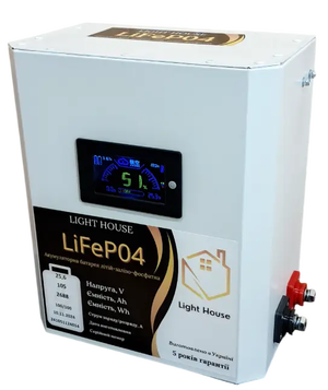 Акумуляторна батарея Light House LiFePO4 25.6V 105Ah W 2.7 kWh